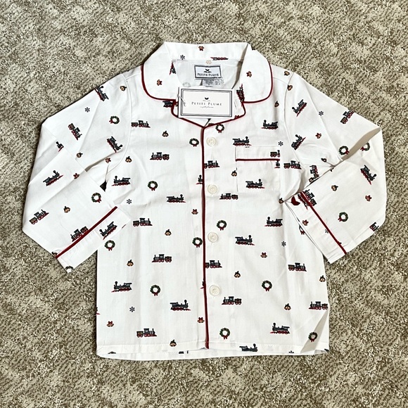 Petite Plume Boys’ Holiday Arctic Express Twill Pajama Set—4T - Picture 4 of 11
